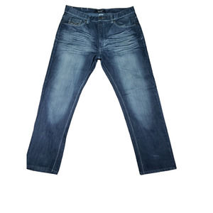 Kaalu Euro Jeans Size 40x32 Mens Mid Rise Straight Leg Dark Wash Blue Denim